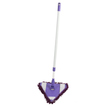 Hot sale triangle Microfibre Fabric Cleaning Floor Flat Mop with aluminum handle